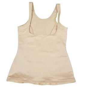 Cupid Women's Square Neck Comfortable Stretch Camisole Tank Beige Size 2XL